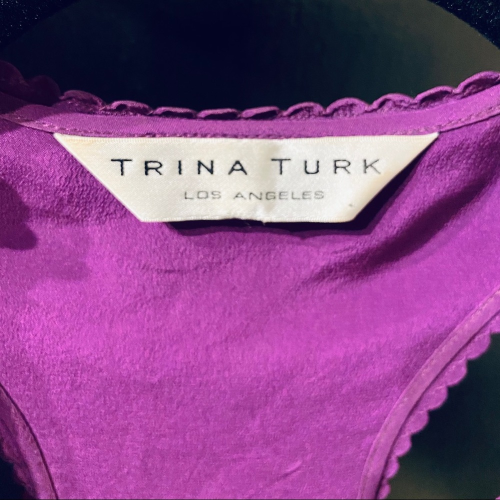 Trina Turk Razor back Tank Top - Picture 3 of 3